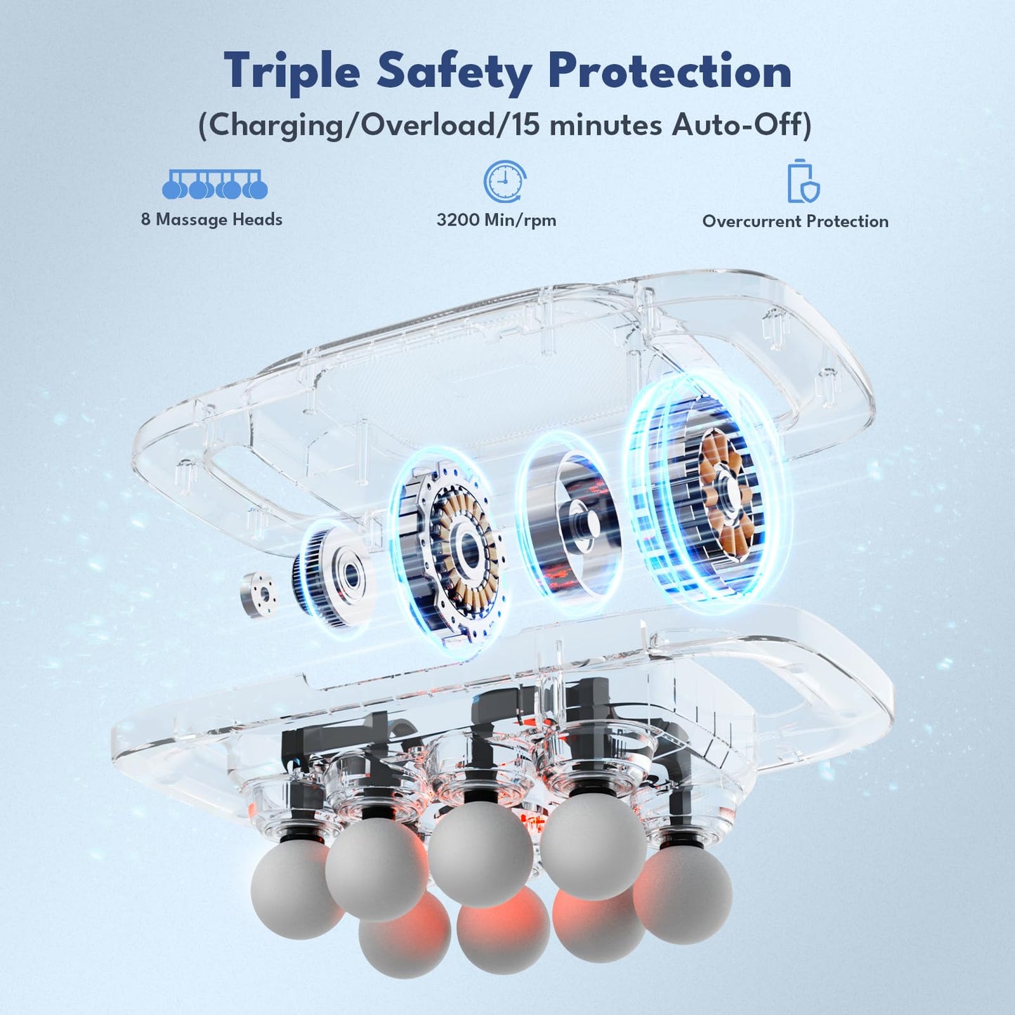 8 Heads Pup Massage Gun